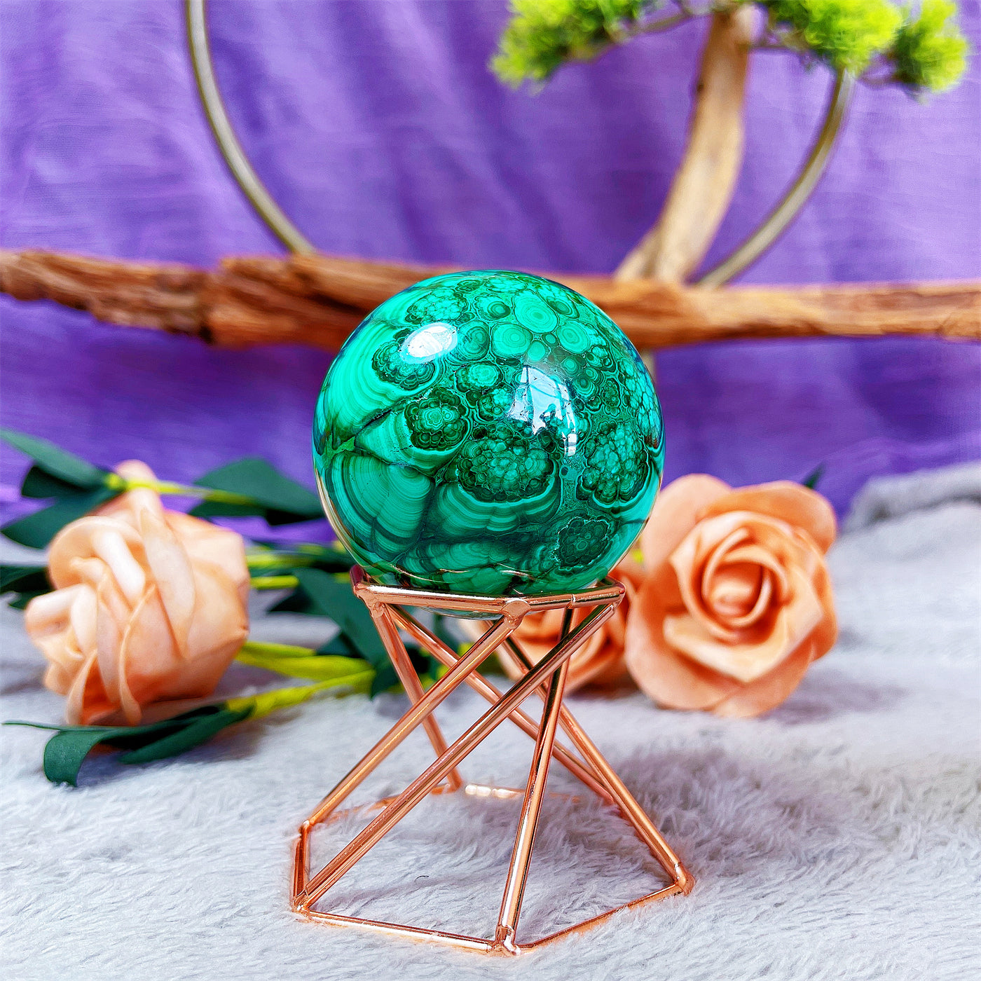 Malachite Sphere 1KG